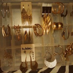 Misc. gold earrings - $8 each